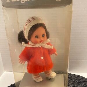 1960s vintage Tina 2131 Furga Doll in Red Outfit